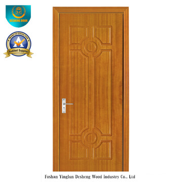 Chinese Style HDF Door for Entrance with Brown Color (ds-098)